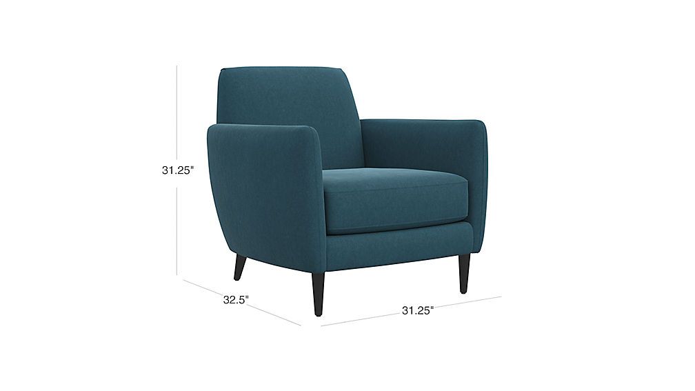 Parlour Cyan Blue Chair | CB2