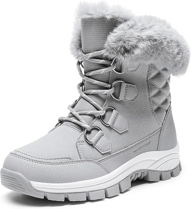 DREAM PAIRS Waterproof Snow Boots for Women, Faux Fur Cozy Warm Insulated Winter Boots Lace Up Mi... | Amazon (US)