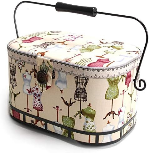 Dritz St. Jane Sewing Basket, Large Oval (metal handle) | Amazon (US)