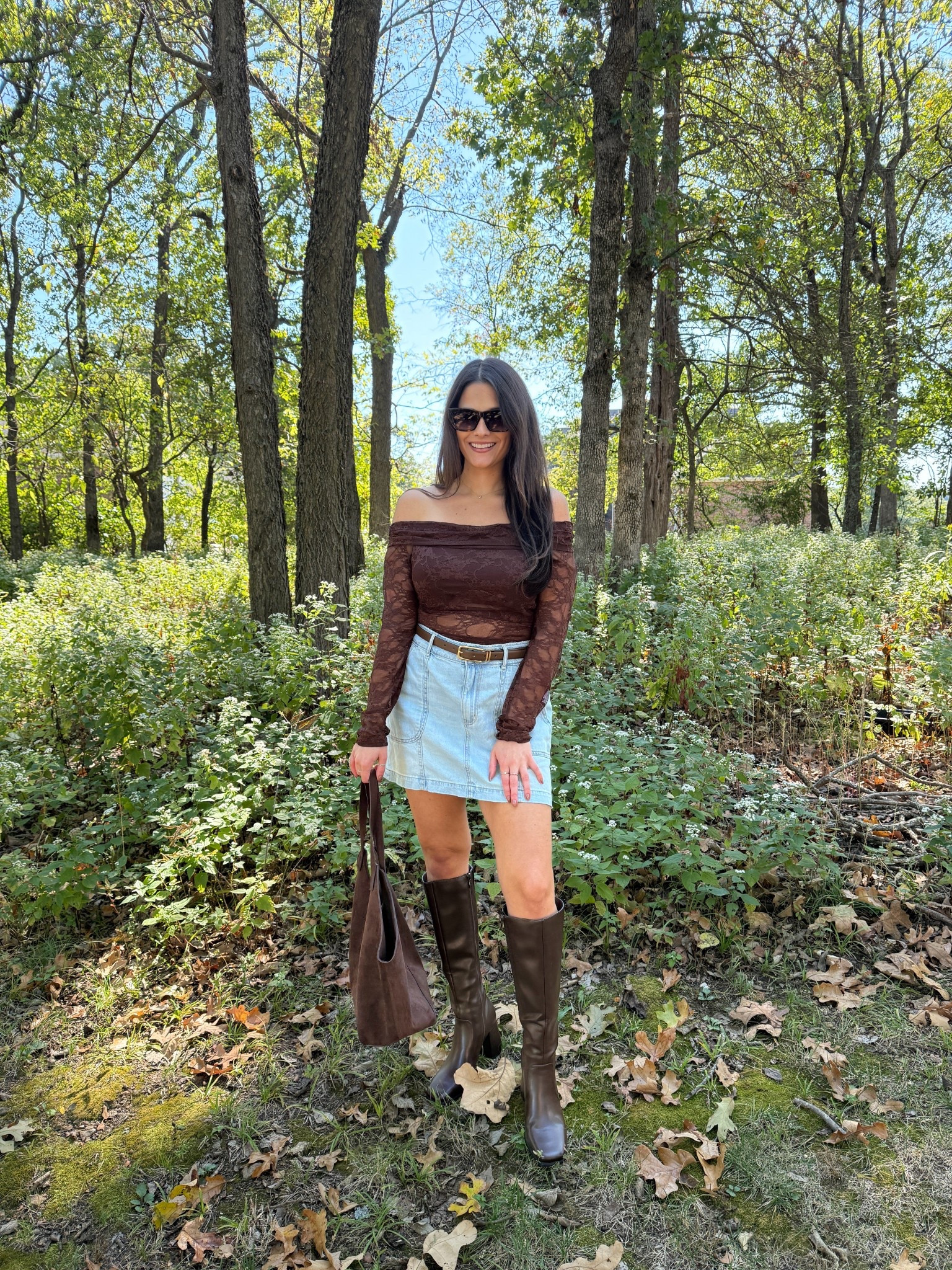 chocolate brown all season long 🍫🤎

fashion style, skirt, fall outfit 2025, chic style, lace outfit, fall outfit, outfit ideas, fall vibes, fall aesthetic, fashion, ootd, boots outfit, knee high boots, #outfit #outfitinspo #chicstyle #skirt #kneehighboots #styleinspo #ootd #amazonfashion #falloutfit

#LTKFindsUnder50 #LTKShoeCrush #LTKSaleAlert