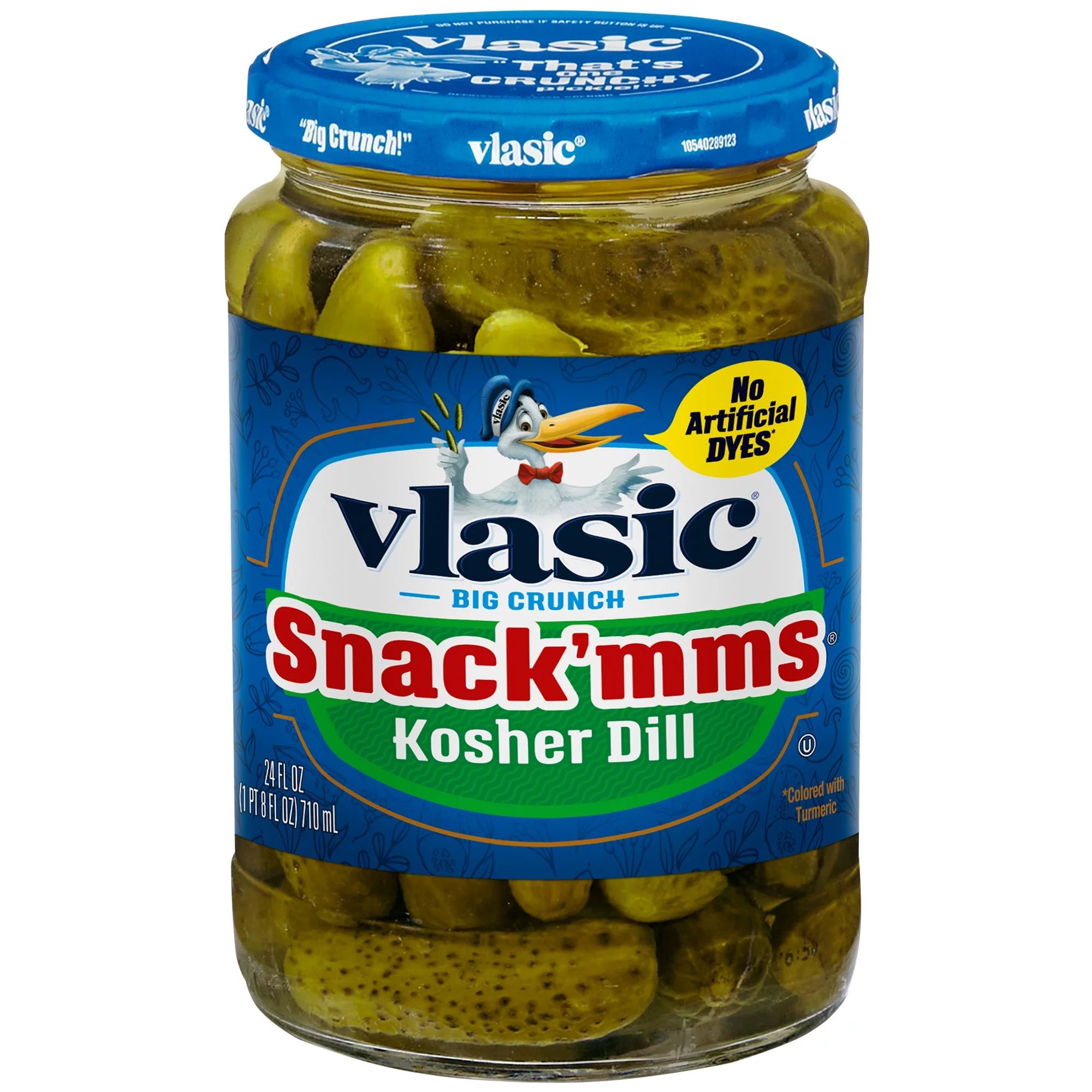 Vlasic Snack'mms Kosher Dill Pickles, Mini Dill Pickles, 24 fl oz Jar | Walmart (US)