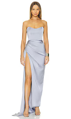Katie May Bita Gown in Periwinkle from Revolve.com | Revolve Clothing (Global)
