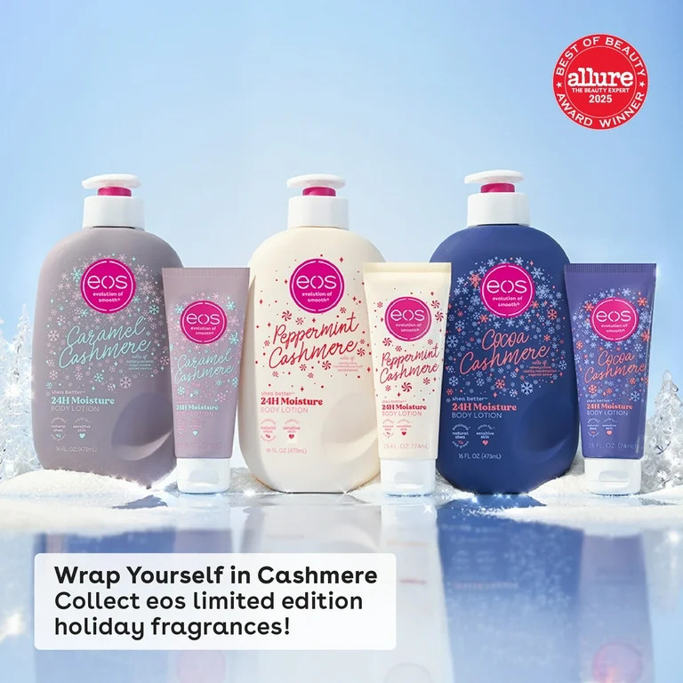 eos Travel Shea Better 24H Moisture Body Lotion, Cocoa Cashmere, 2.5 fl oz | Walmart (US)