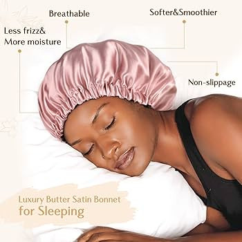 YANIBEST Double Layer Satin Bonnet Silk Bonnet Adjustable Hair Bonnet for Sleeping Hair Bonnets f... | Amazon (US)