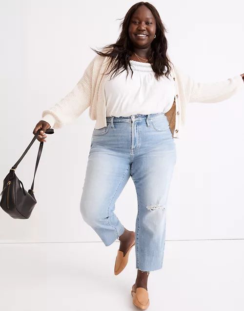 The Plus Curvy Perfect Vintage Jean in Coney Wash: Destroyed Edition | Madewell