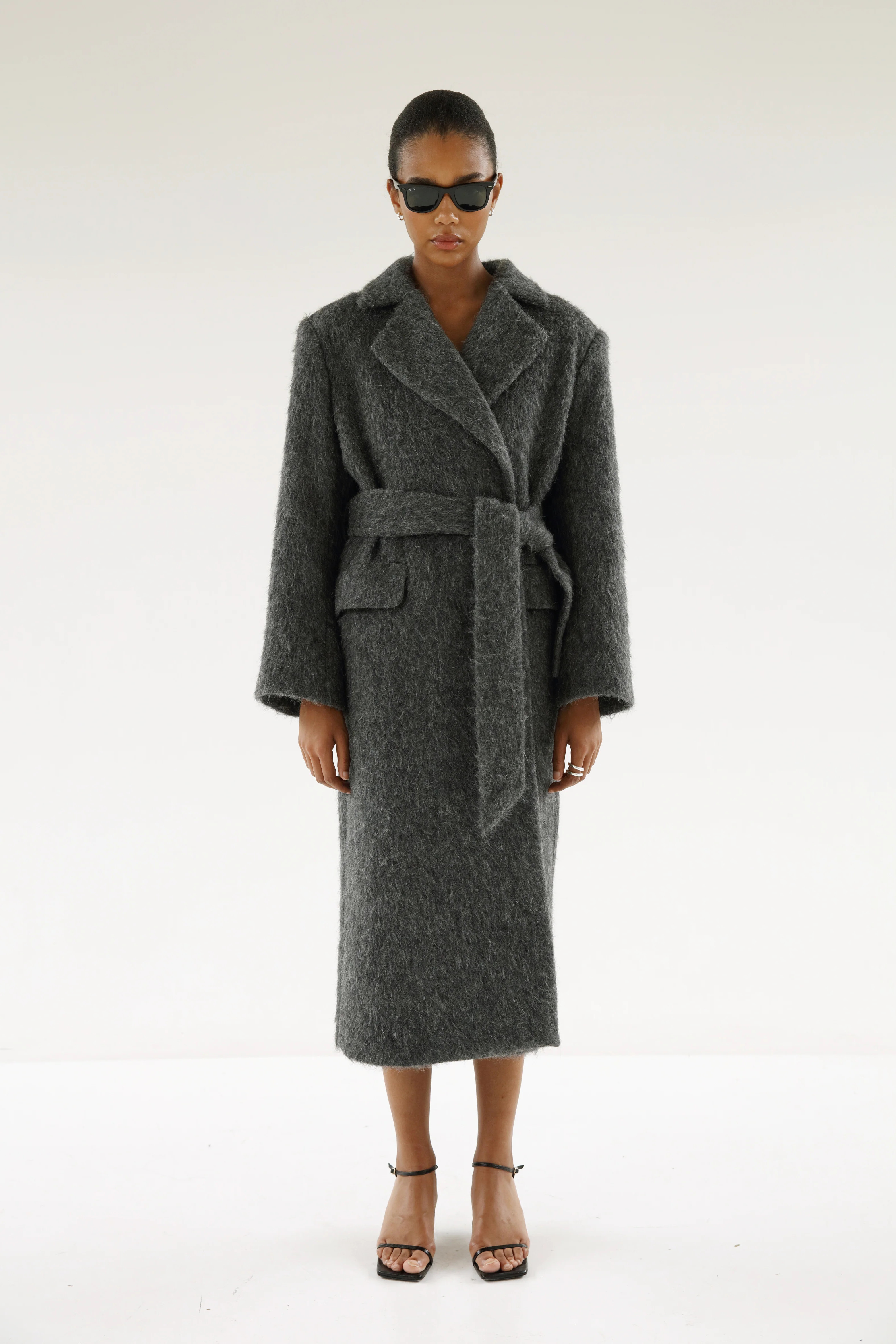 Ivy Coat, dark grey | Almada Label