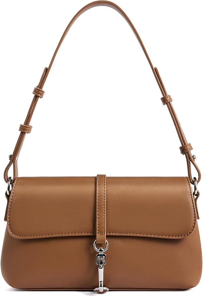 BOSTANTEN Small Purses for Women Trendy Leather Shoulder Bag with Adjustable Strap | Amazon (US)