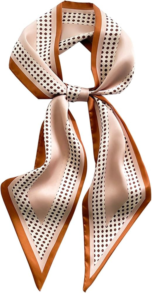 Head Scarf Hair Neck Scarves For Women Purse Bag Scarfs For Handbags Silky Long Thin Satin Headsc... | Amazon (US)