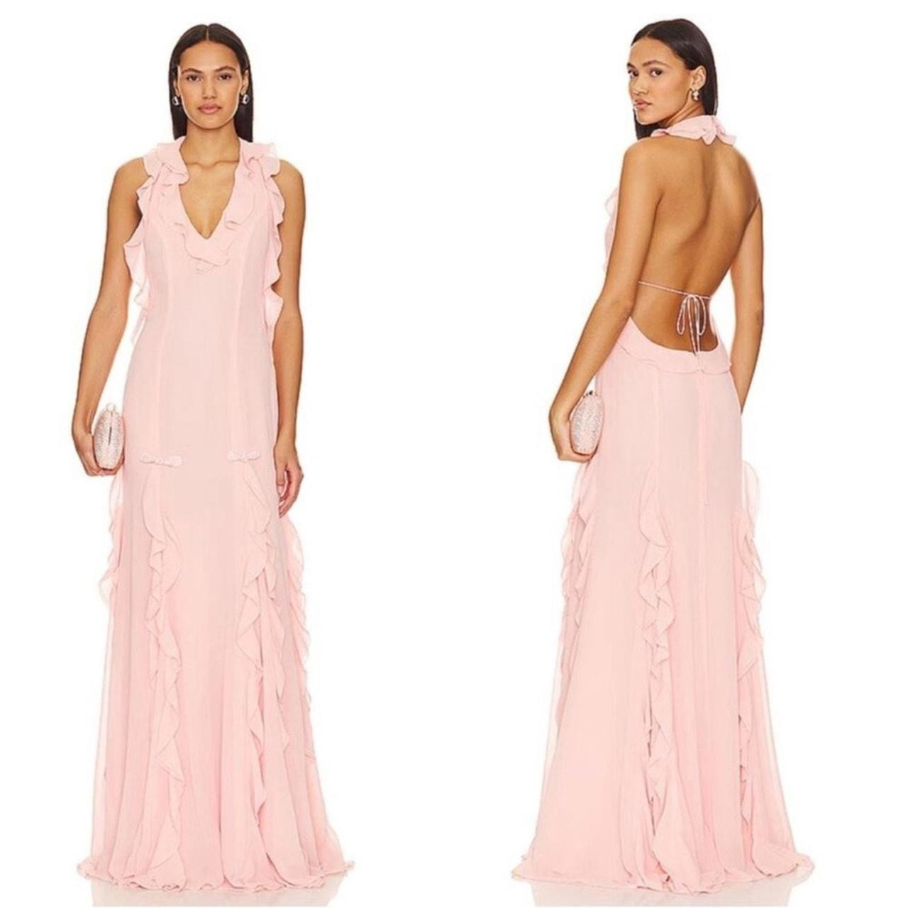 Sau Lee Women's Dress - Pink - 0 | Depop US
