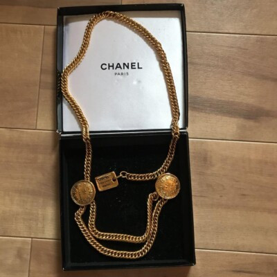CHANEL 31 Rue Cambon PARIS Double Chain Belt 31" Gold Tone | eBay US