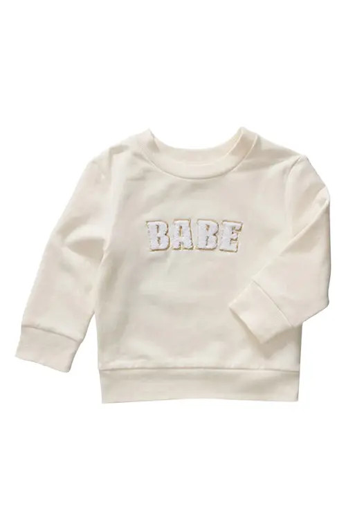 Ingrid & Isabel® Kids' Babe Fleece Sweatshirt in Cream at Nordstrom, Size 2T | Nordstrom