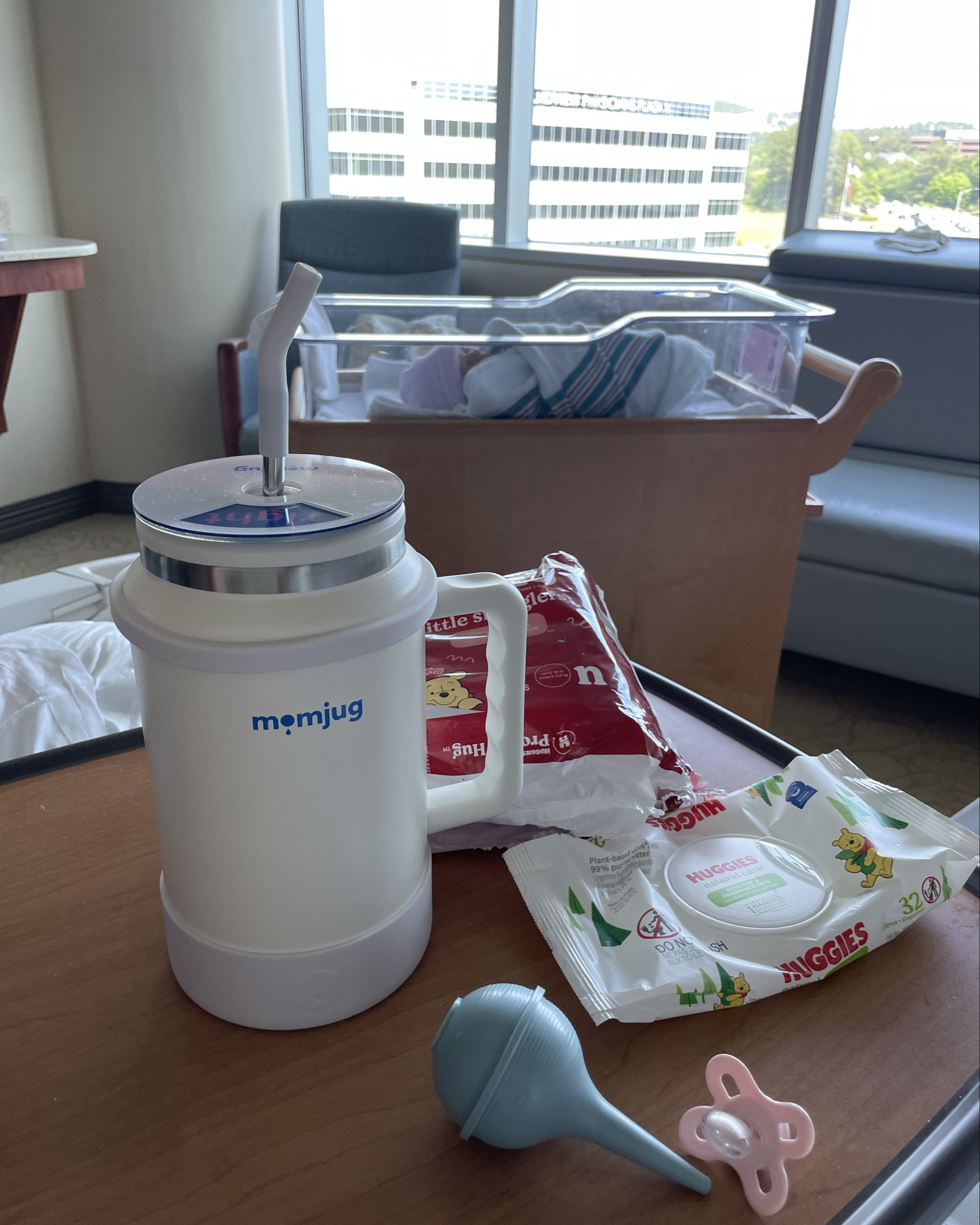Hands down the best water bottle especially for moms! It holds so much water and has a silicone sleeve on the bottom so it stays put. It also doesn’t sweat so I poured all my water in here at the hospital  

#LTKbaby #LTKbump #LTKkids