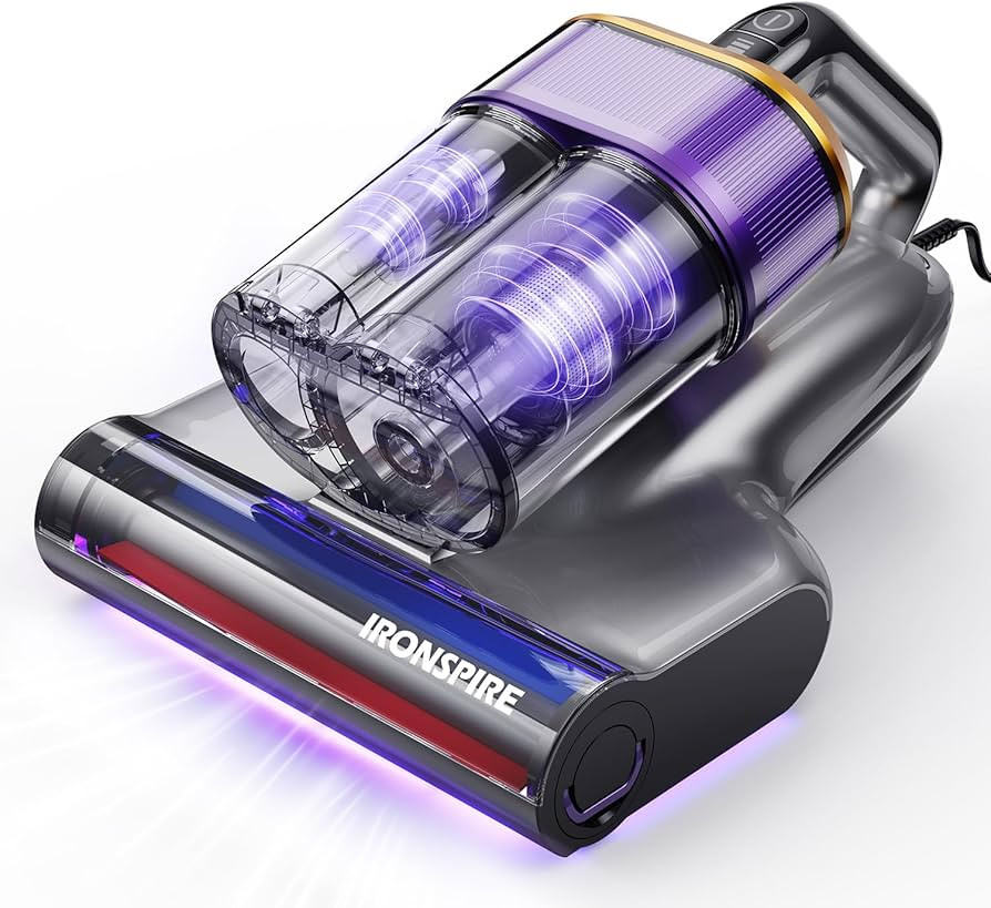 Bed Vacuum Cleaner, Mattress Vacuum with 2 Roller Brushes 253.7nm UV-C Light & Ultrasonic,145°F ... | Amazon (US)