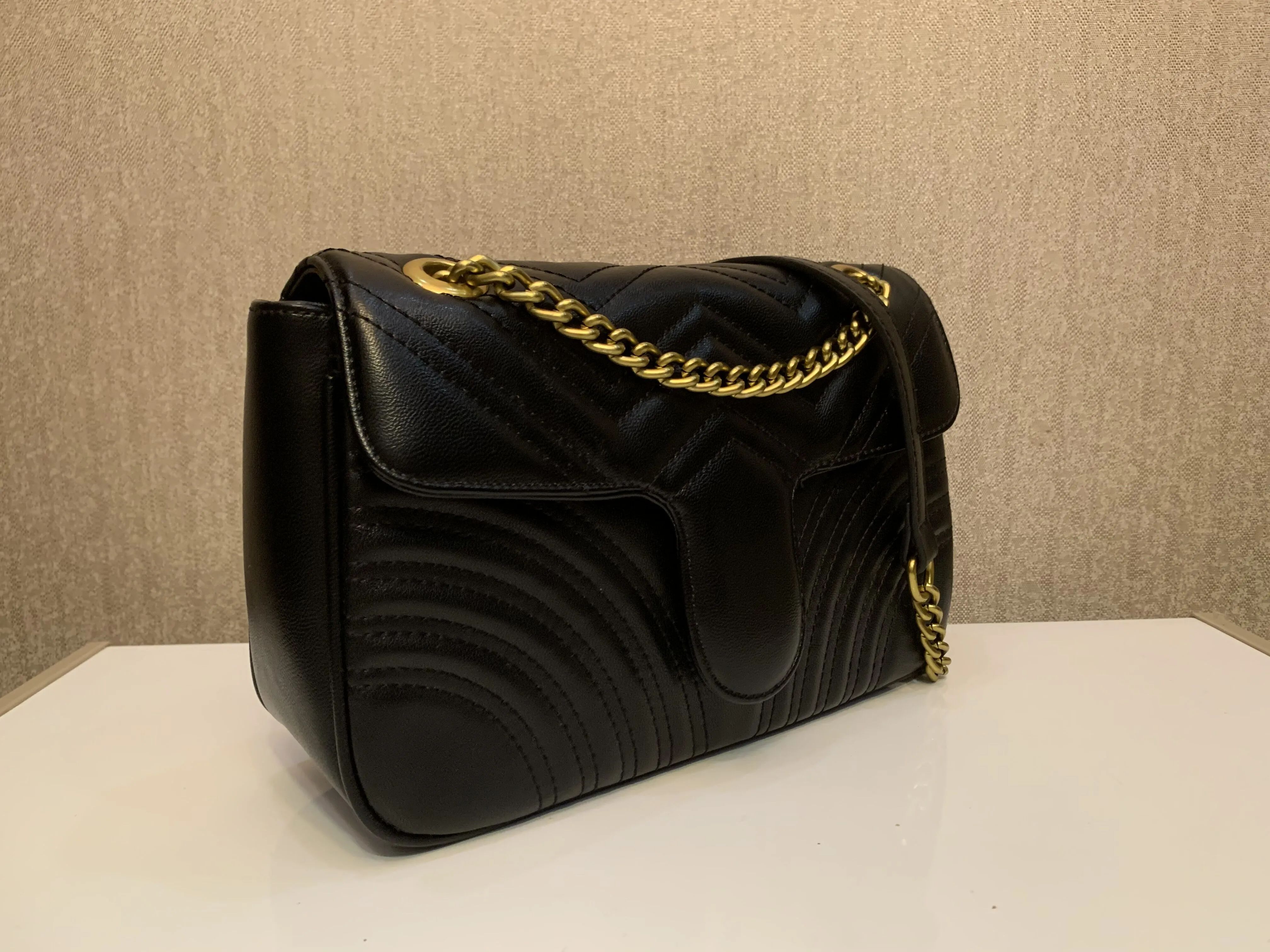 2020 Marmont crossbody bag 443497 Handbags high quality Handbag soft Genuine PU Leather women Sho... | DHGate