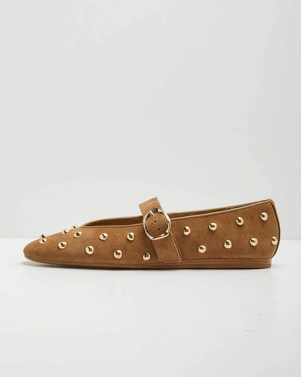 Zuri Embellished Faux Suede Flats | VICI