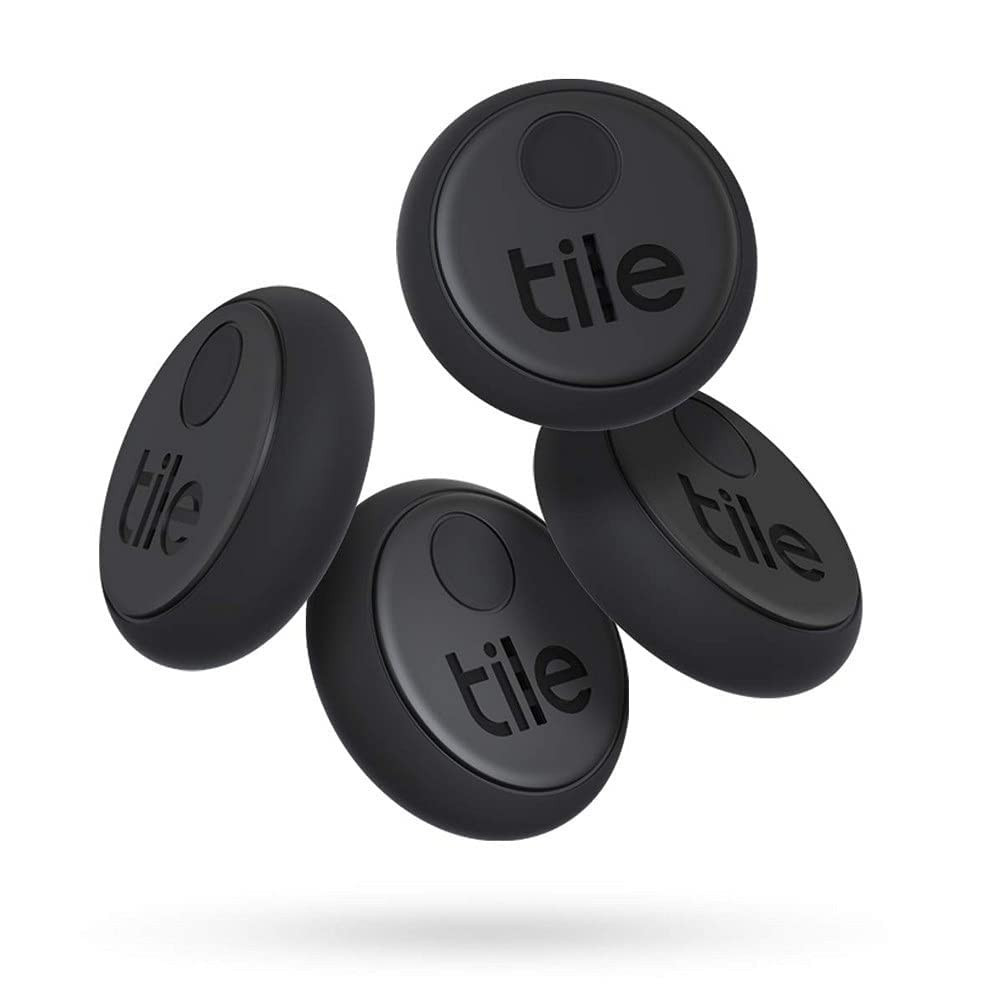 Tile Sticker (2020) 4-pack - Small, Adhesive Bluetooth Tracker, Item Locator and Finder for Remotes, | Amazon (US)