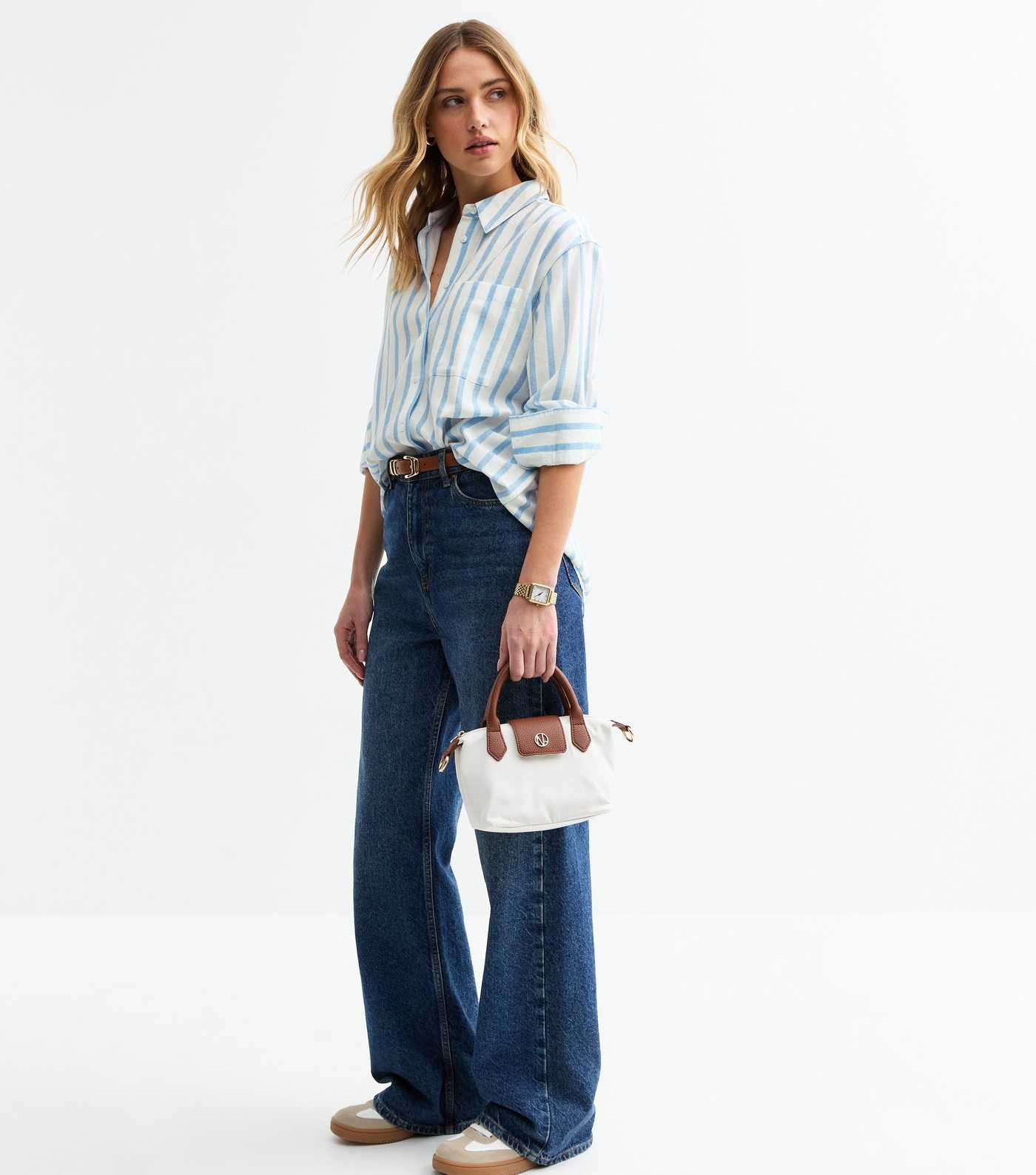 Blue Striped Long Sleeve Shirt | New Look | New Look (UK)