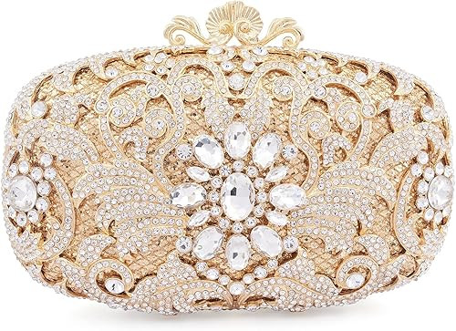 MOSSMON Women's Rhinestone for Party and Wedding Clutch Bag | Amazon (US)