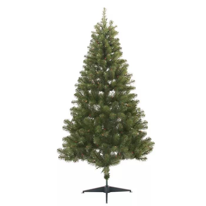 6ft Pre-lit Artificial Christmas Tree Alberta Spruce Multicolored Lights - Wondershop™ | Target