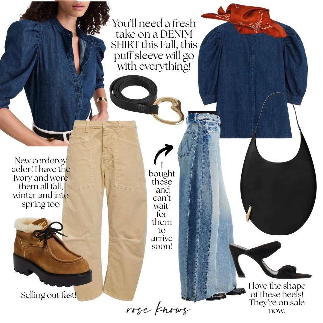 Great outfits for fall transitions Denim on denim with a twist 
Corduroy barrel pants 
Get 20% off this pretty puff sleeve top 


#LTKFindsUnder100 #LTKItBag #LTKxMadewell
