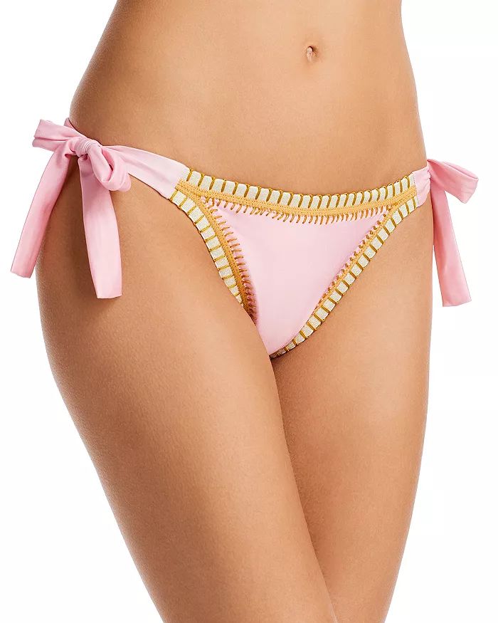 Crochet Trim Side Tie Bikini Bottom - 100% Exclusive | Bloomingdale's (US)