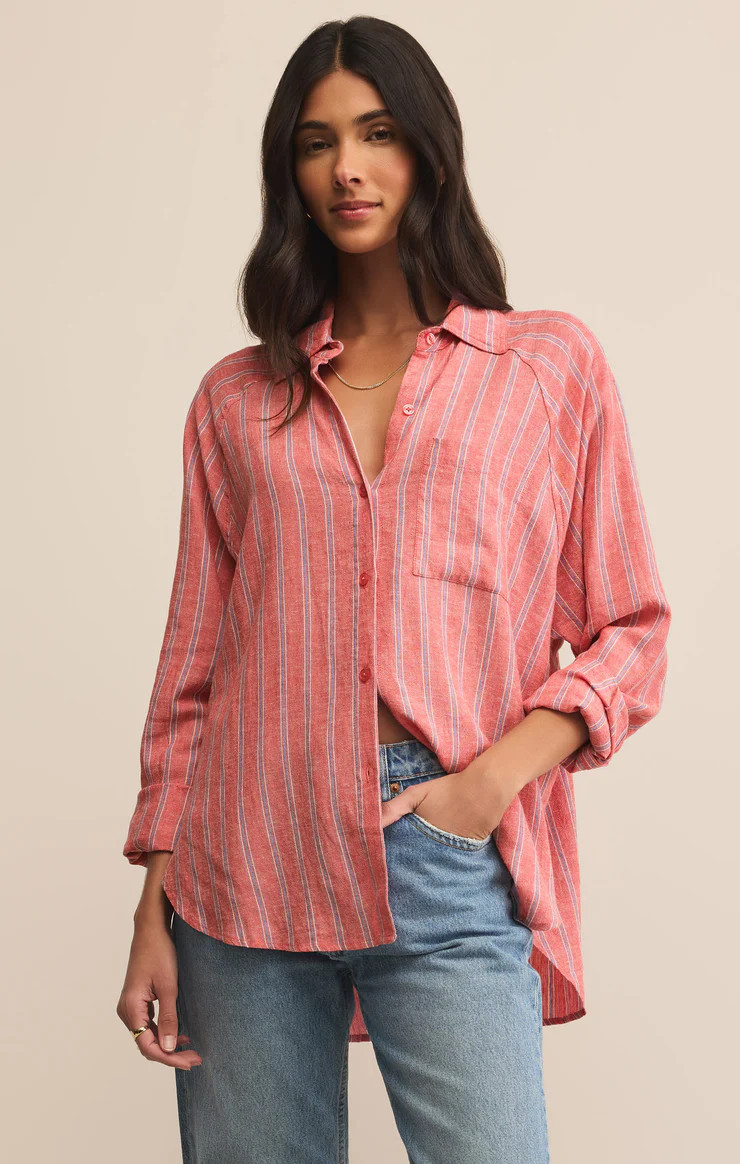 Perfect Linen Striped Top | Z Supply