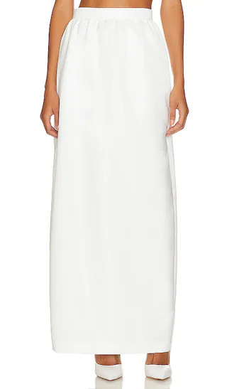 Tulip Long Skirt in White | Revolve Clothing (Global)