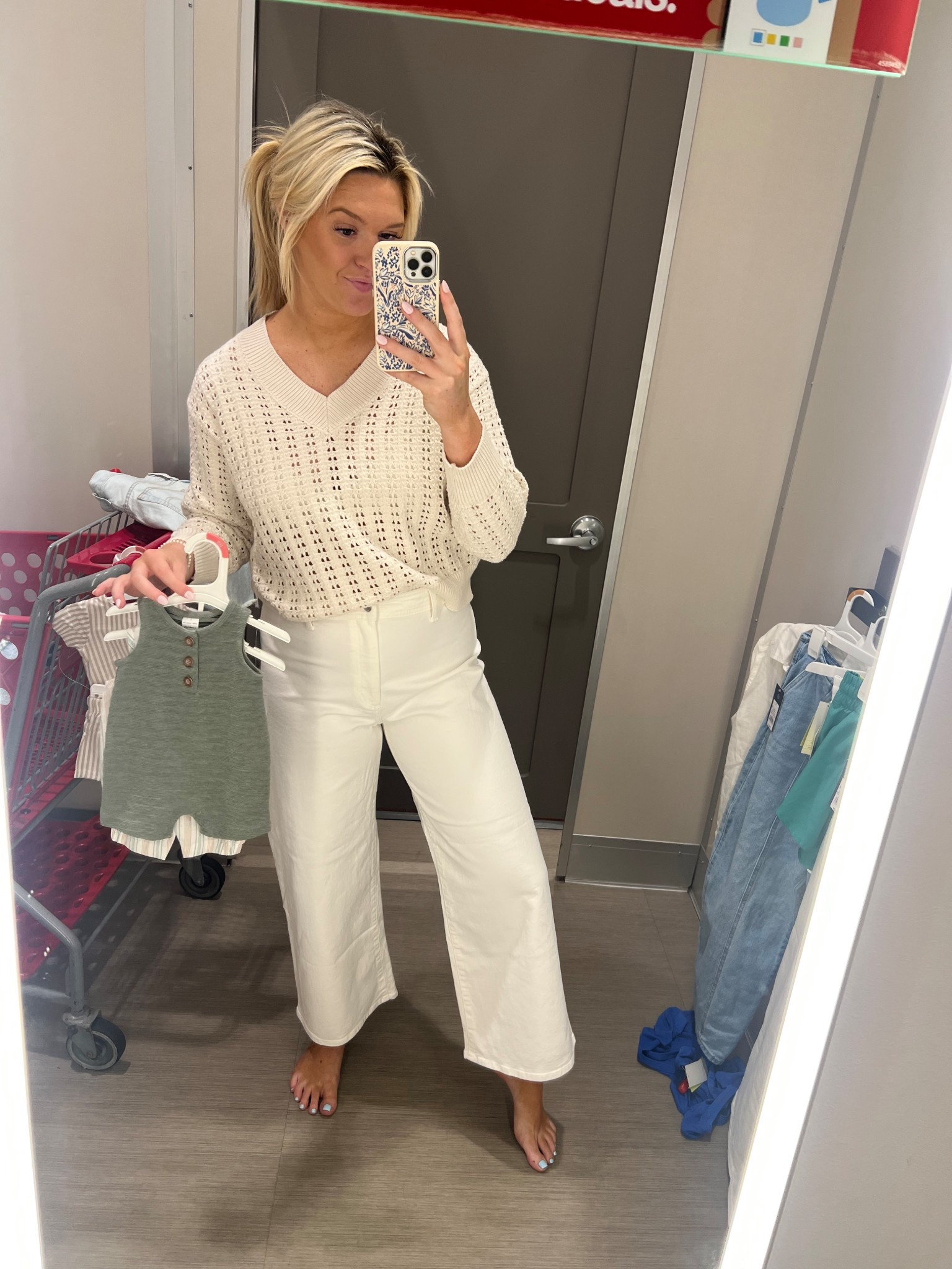 Under $17 jeans! Size up no stretch! Color white! #targetfinds