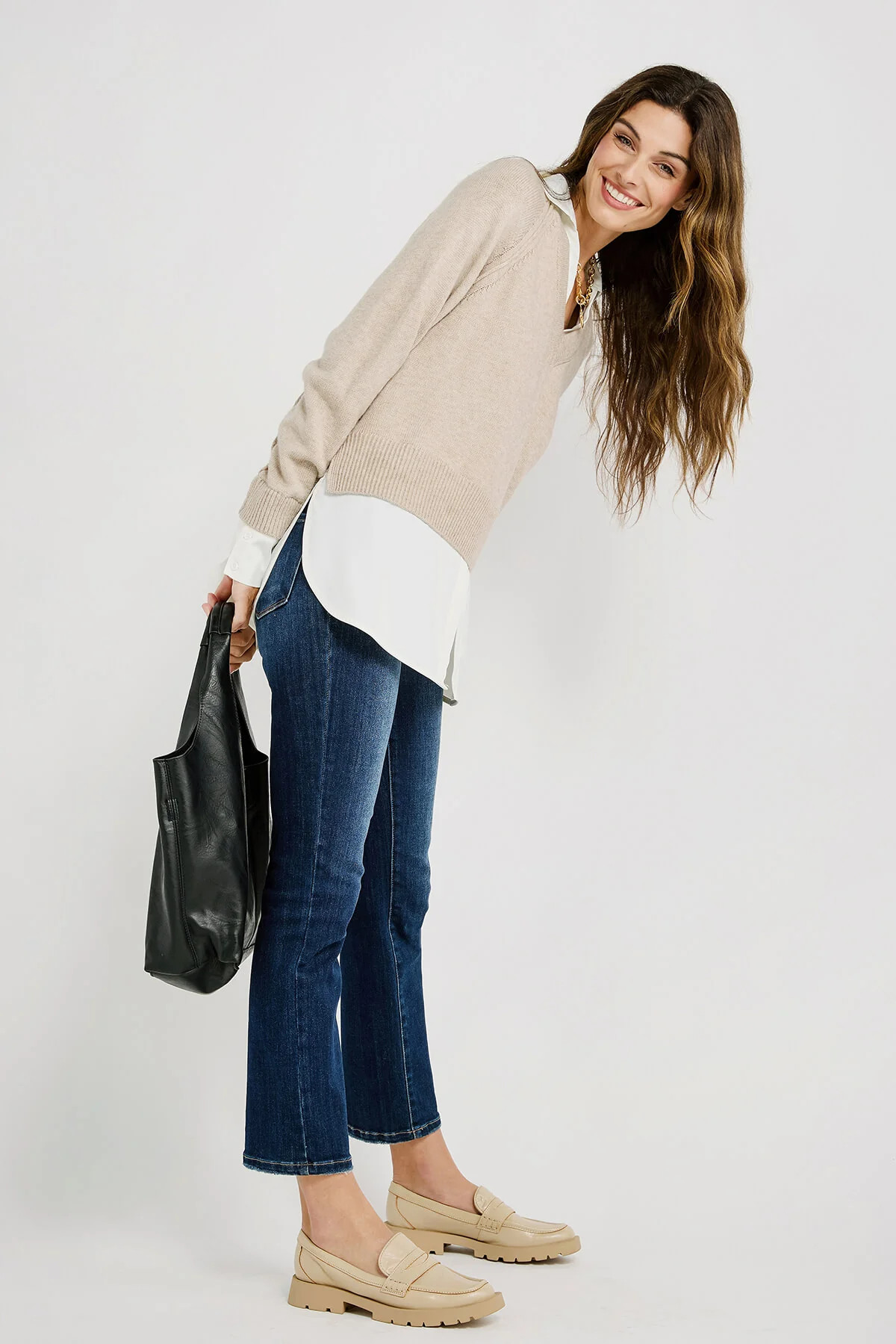 Elan Sweater Long Sleeve Shirt Combo | Social Threads