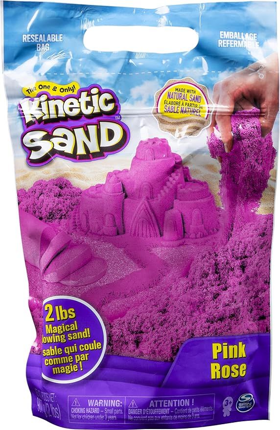 Kinetic Sand The Original Moldable Sensory Play Sand, Pink, 2 Pounds | Amazon (US)