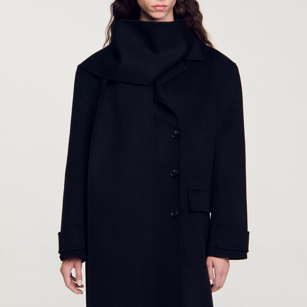 Oversized Wool Coat | Sandro US | Sandro-Paris US