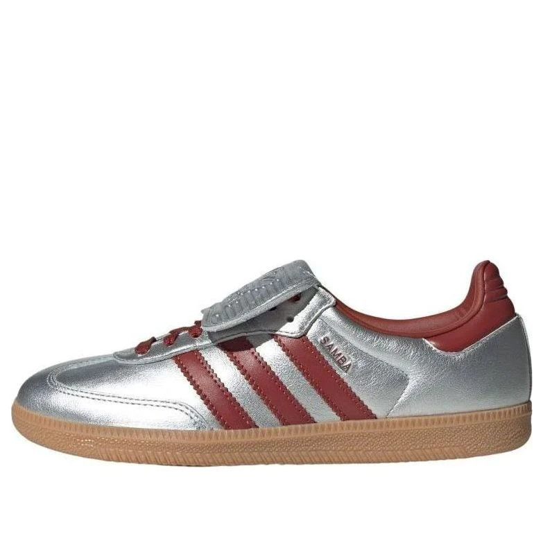 (WMNS) adidas Samba LT 'Silver Metallic Red Gum' JH5707 | KICKS CREW