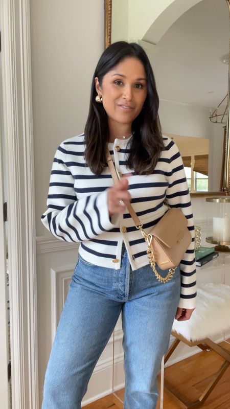 Sooo many good sales today!
Take 20% OFF my sweater with code: AFLTK 
Take 20% OFF my jeans & earrings with code: SPRING20
Take 15% OFF my bag with code: HAUTE15
…
#springstyle #giginewyork #abercrombie #stripedsweater 

#LTKstyletip #LTKSpringSale #LTKitbag