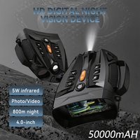 4.0'' Screen 4K Night Vision Binoculars 10X Digital Zoom With Tactical Light 5000mAh Infrared Night Vision Goggles for Camping | AliExpress (US)