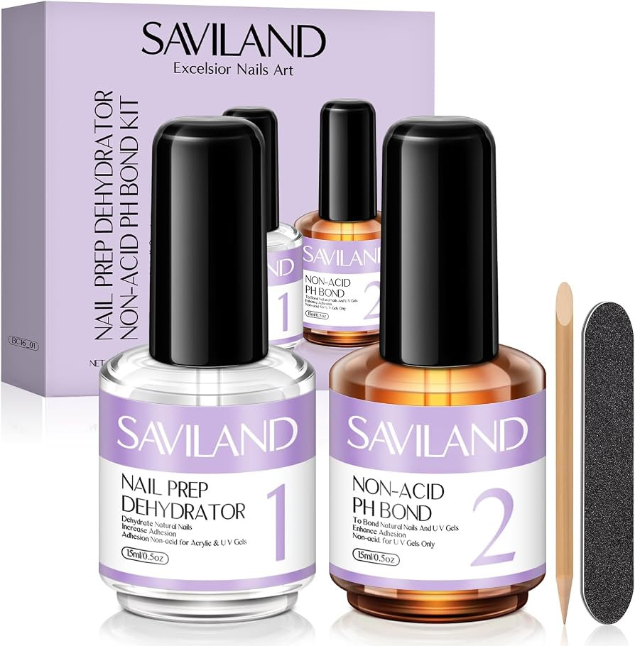 Amazon.com : SAVILAND Nail Dehydrator and Primer: Acid-Free Natural Nail Dehydrator and Nail Prim... | Amazon (US)