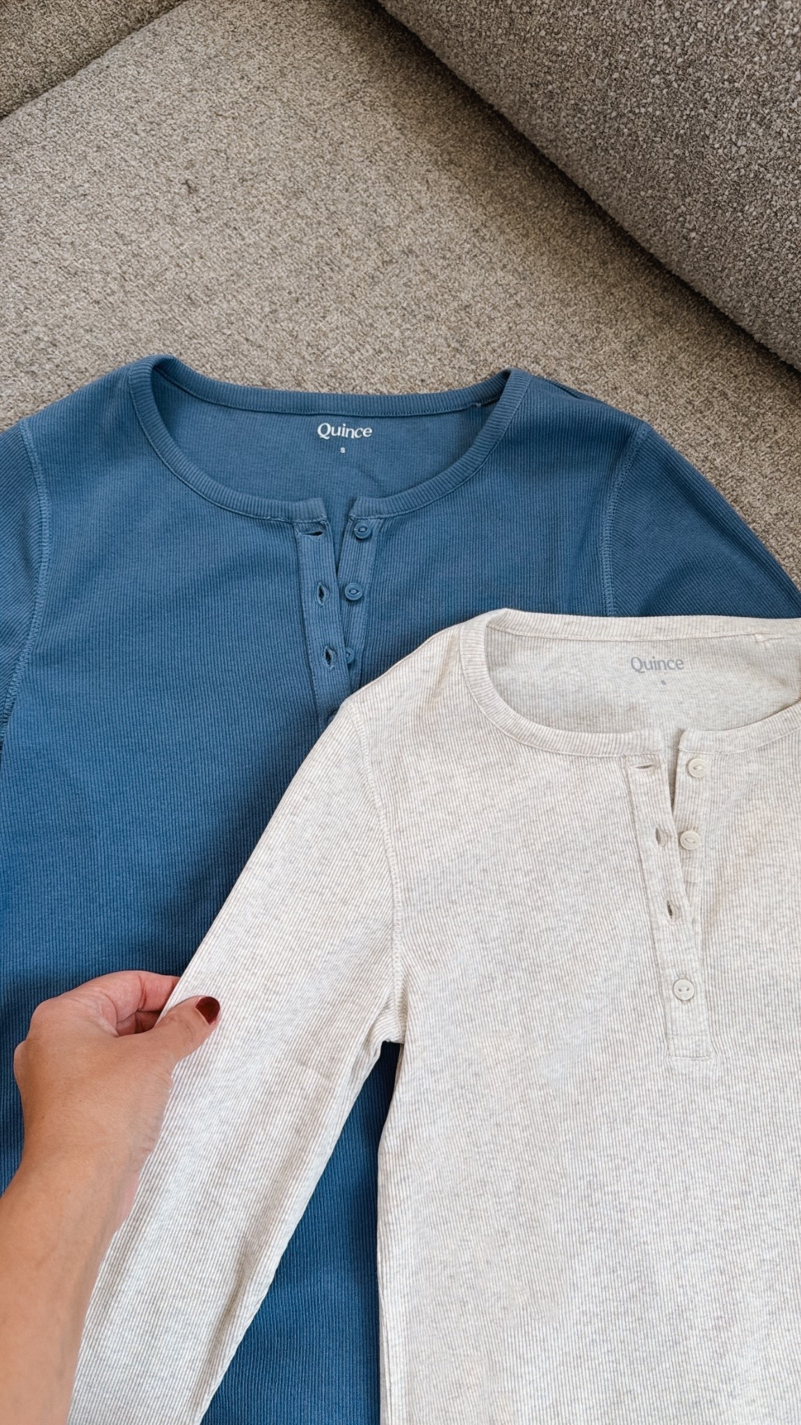 These $24 henley tees sold out to so fast- back in stock - fits TTS easy basic to style with shorts or jeans 
