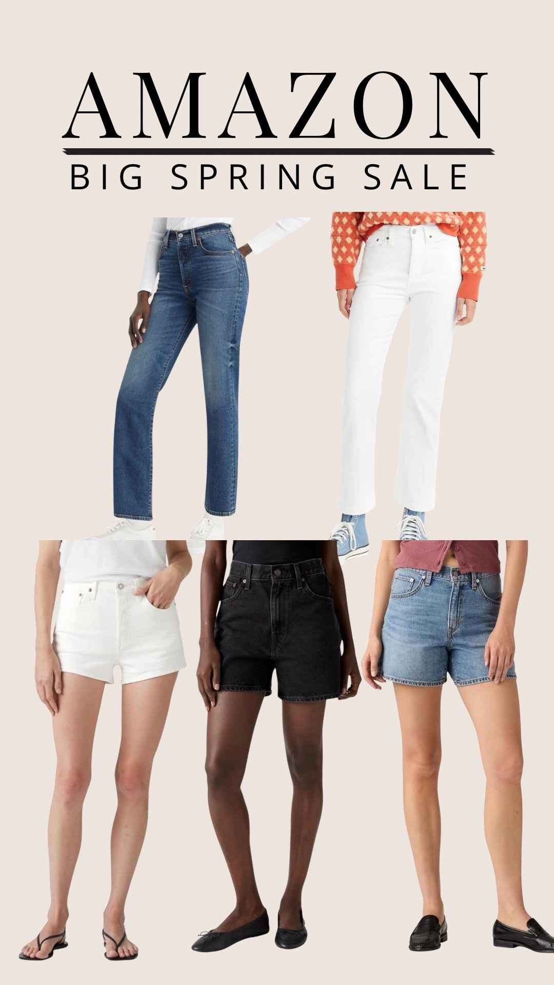 AMAZON BIG SPRING SALE 

#sale
#amazon
#levis
#shorts
#jeans
#denim
#datenight
#springbreak