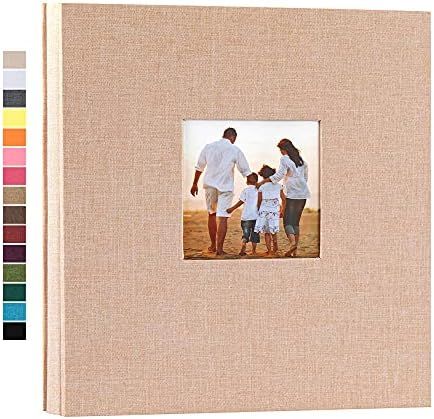 potricher Linen Hardcover Photo Album 4x6 600 Photos Large Capacity for Family Wedding Anniversary B | Amazon (US)