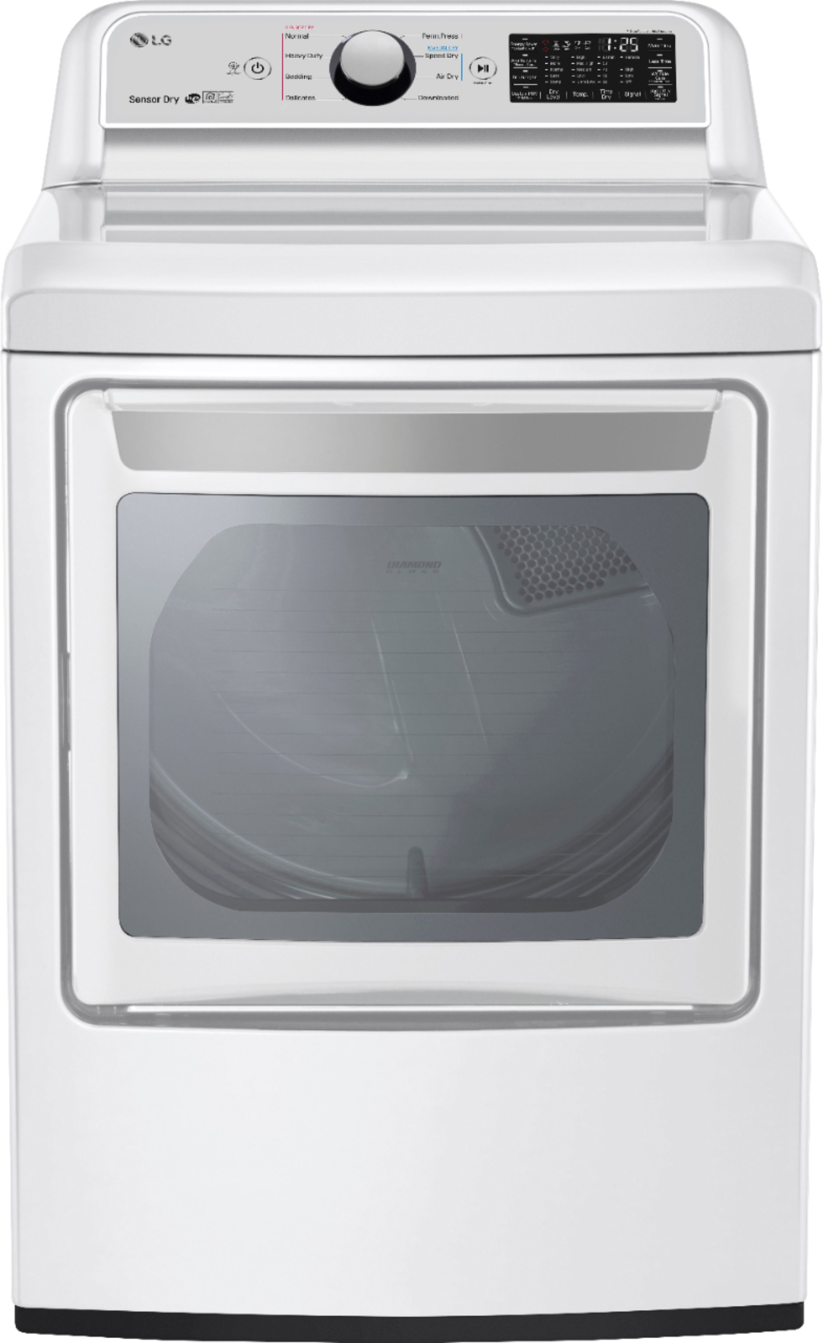 LG 7.3 Cu. Ft. Smart Electric Dryer with Sensor Dry White DLE7300WE - Best Buy | Best Buy U.S.