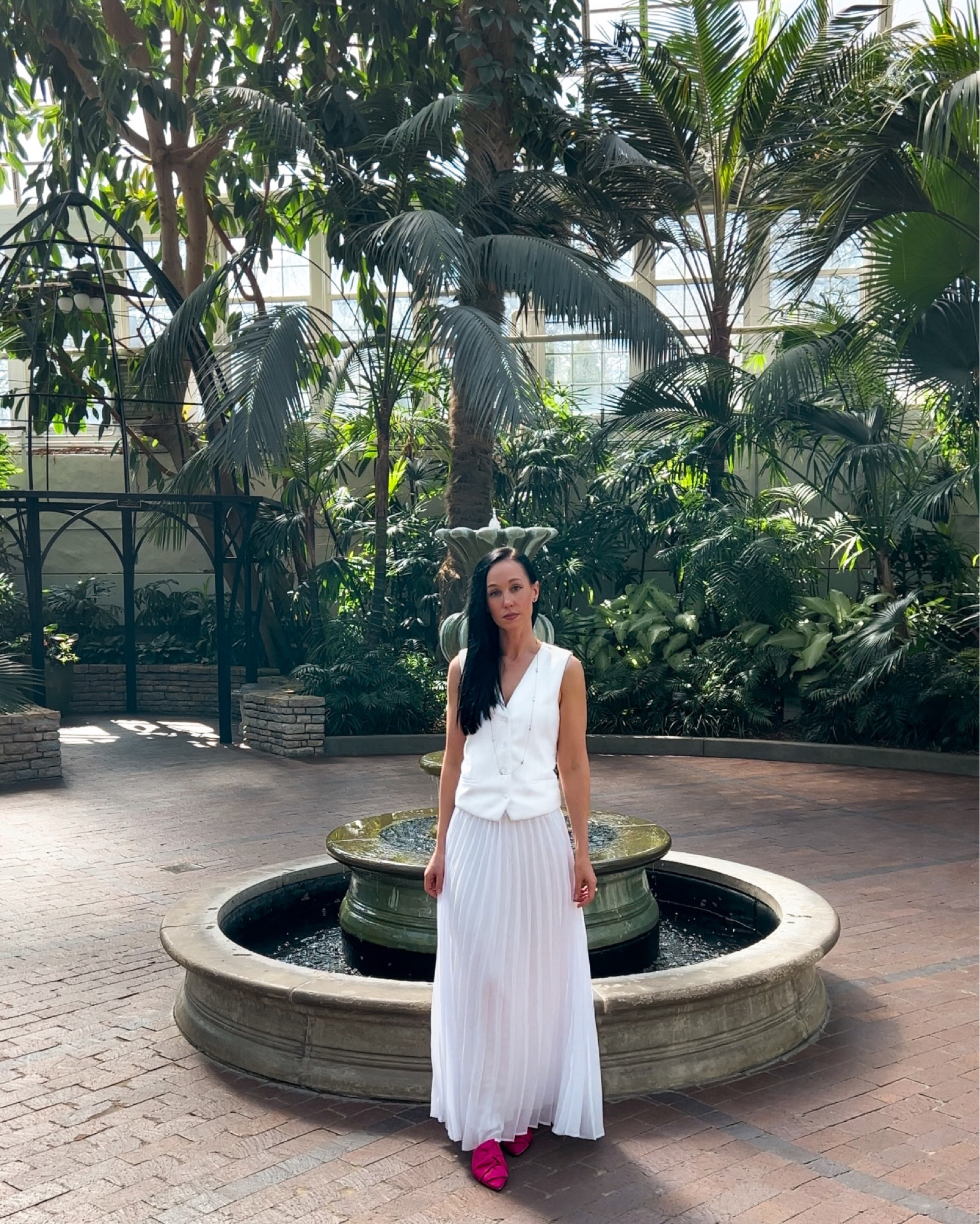 Spring outfit, all white outfit, maxi skirt, pleated maxi skirt, vest, spring shoes, mules, vivaia shoes, amazon finds, woman’s waistcoat, spring fashion trends 

#LTKshoecrush #LTKstyletip #LTKfindsunder50
