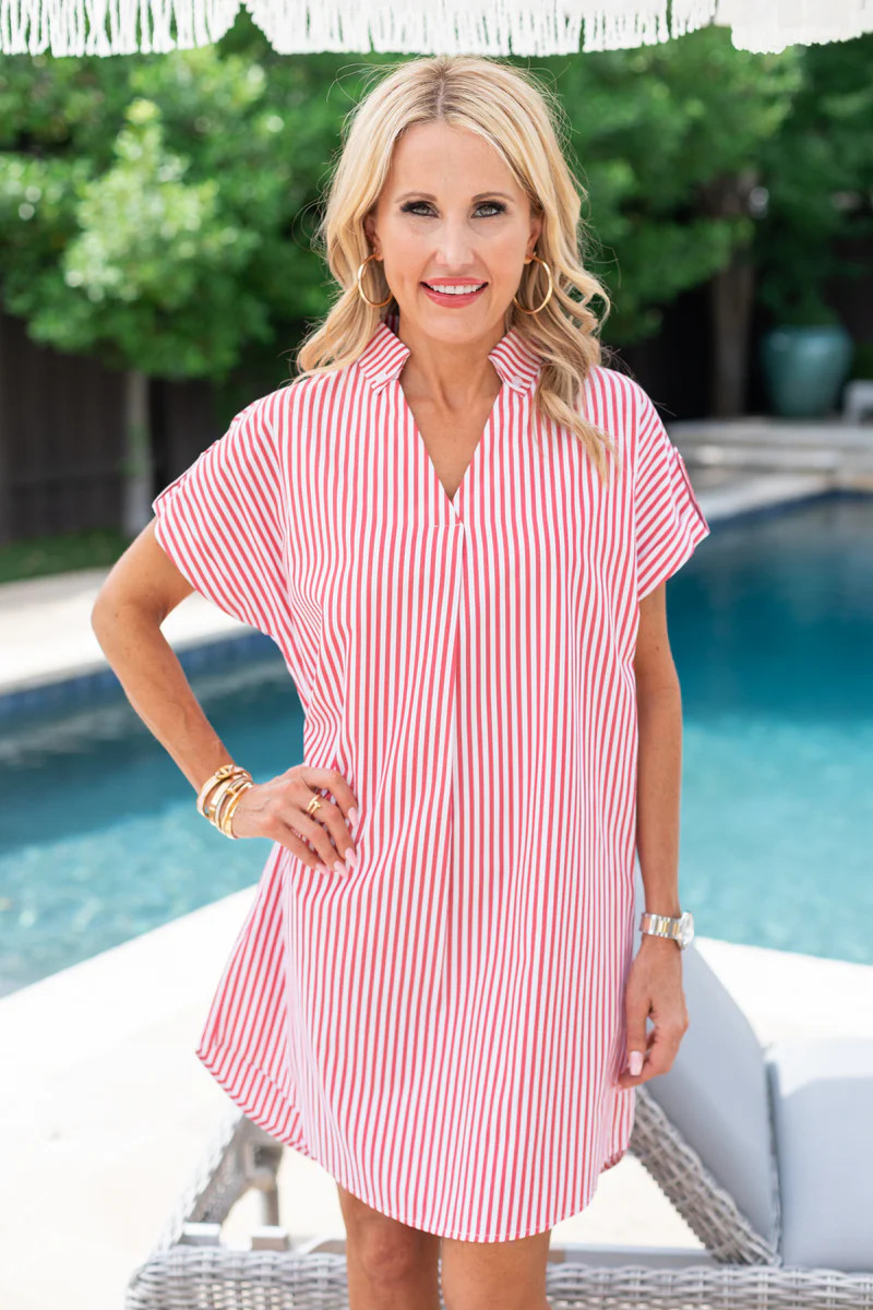 Marissa Dress- Red | Avara