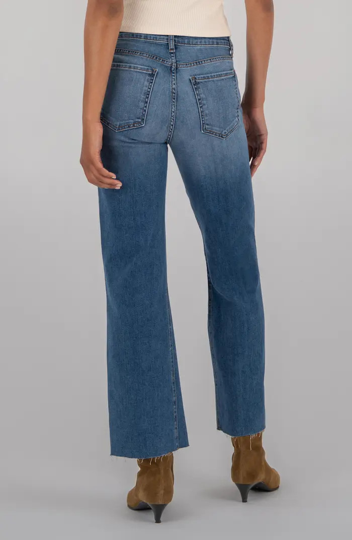 Kelsey Raw Hem Kick Flare Jeans | Nordstrom