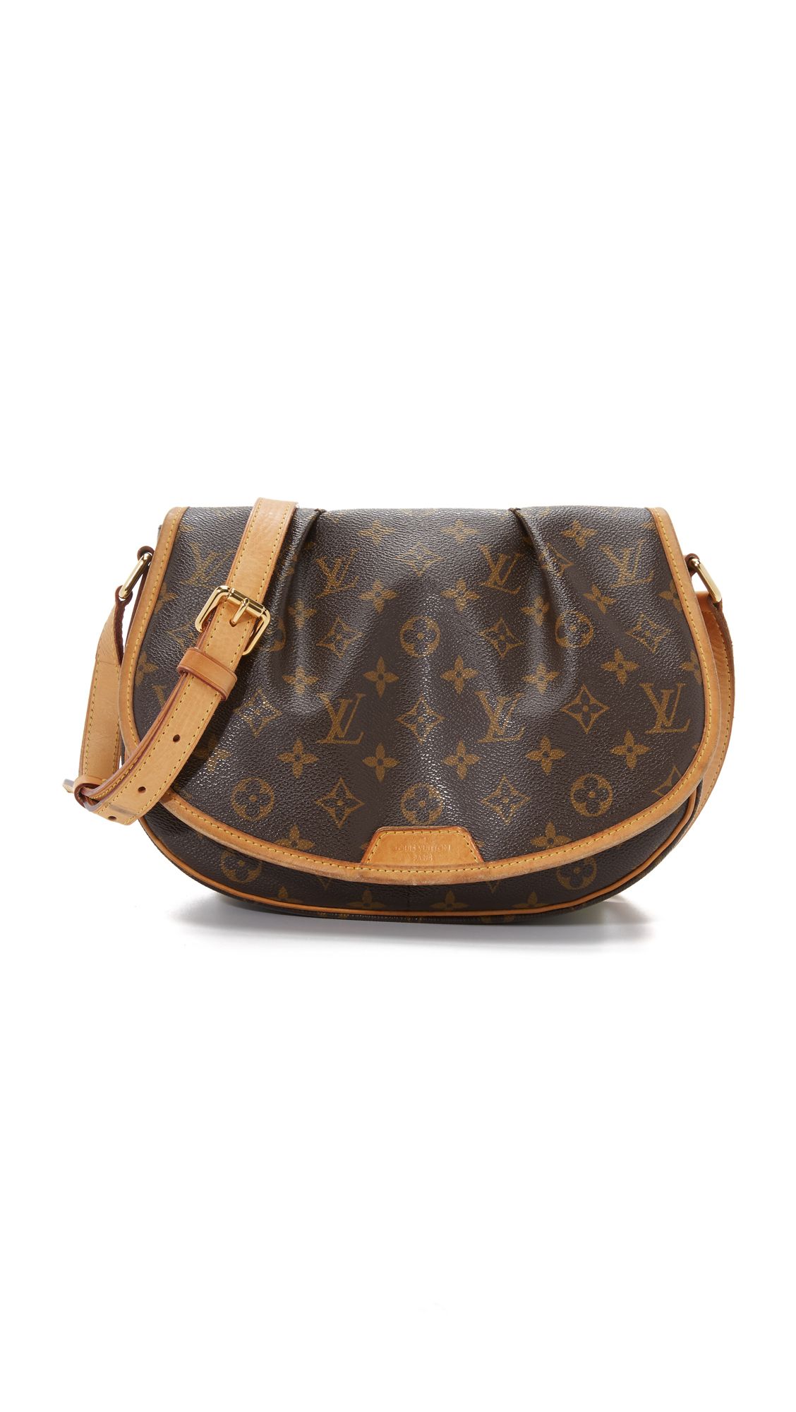 What Goes Around Comes Around Louis Vuitton Monogram Menilmontant Pm Bag (Previously Owned) - Brown | Shopbop