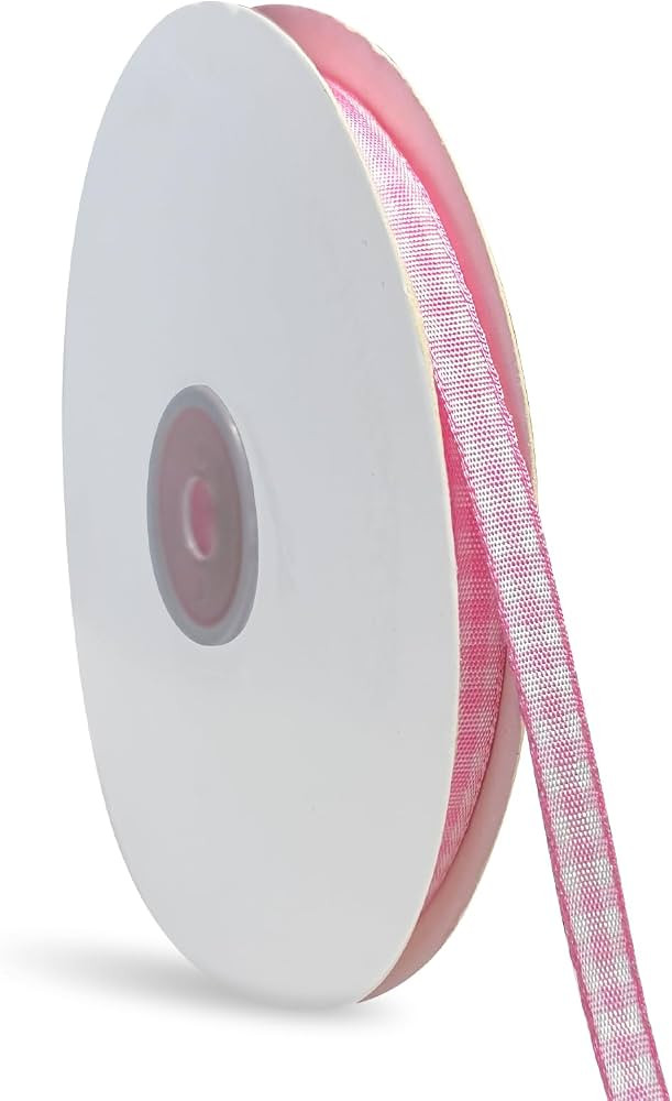 1 Rolls Gingham Ribbon, 1/4 Inch x 50 Yard Plaid Ribbon 100% Polyester Woven Edge Picnic Craft Ri... | Amazon (US)