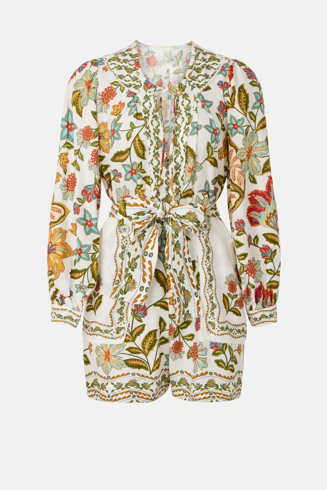 Botanicals Off-White Romper | Rent the Runway