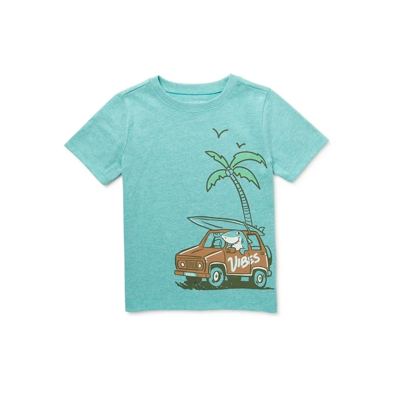 Garanimals Toddler Boy Short Sleeve Graphic T-Shirt, Sizes 18M-5T | Walmart (US)