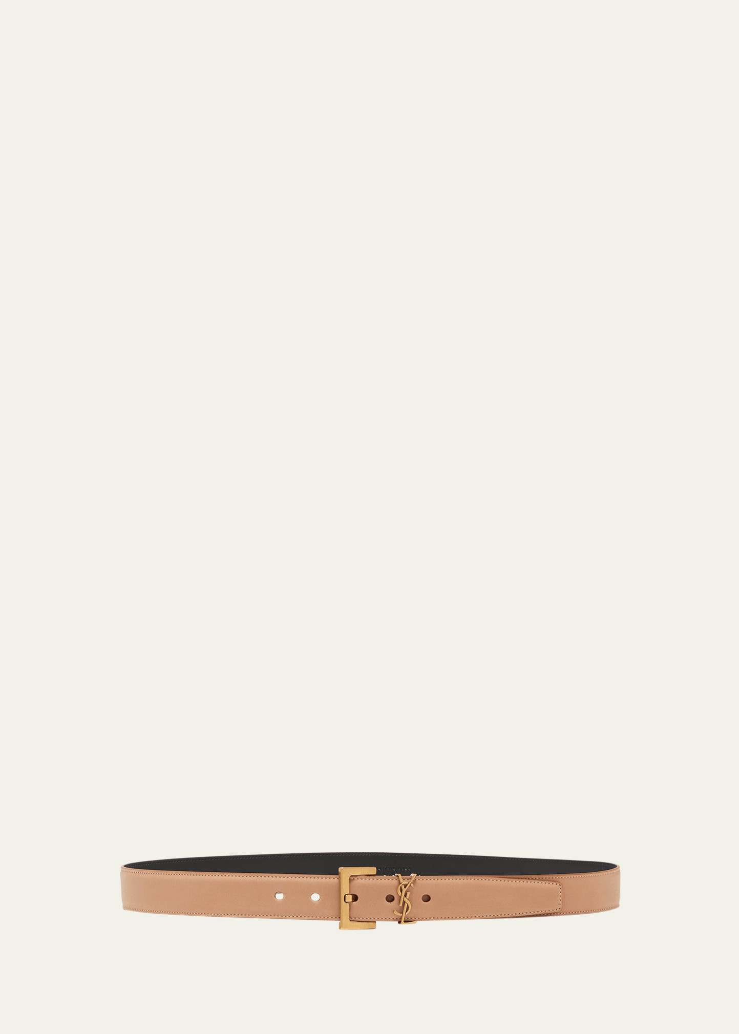 YSL Cassandre Leather Belt | Bergdorf Goodman