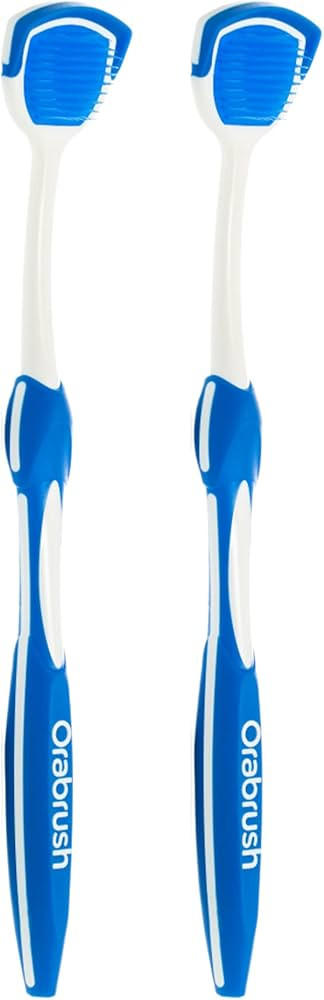 Orabrush Tongue Cleaner Helps Fight Bad Breath, 1 Count (Pack of 2) | Amazon (US)