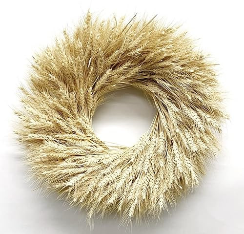 VanCortlandt Farms Handmade 19" Golden Wheat Wreath | Amazon (US)