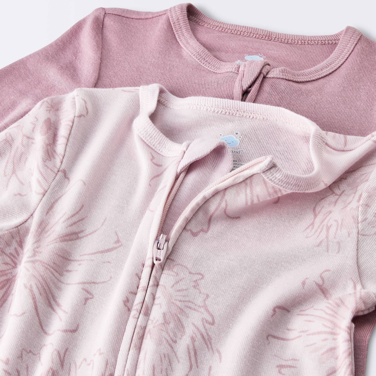 Baby Girls' 2pk So Very Soft Floral Modal Long Sleeve Sleep N' Play Footed Pajamas - Cloud Island... | Target